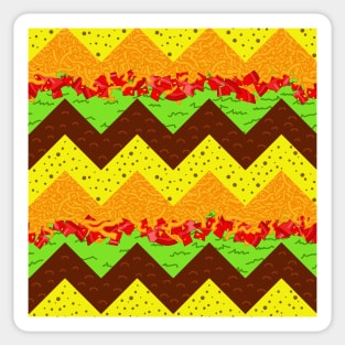 taco chevron Sticker